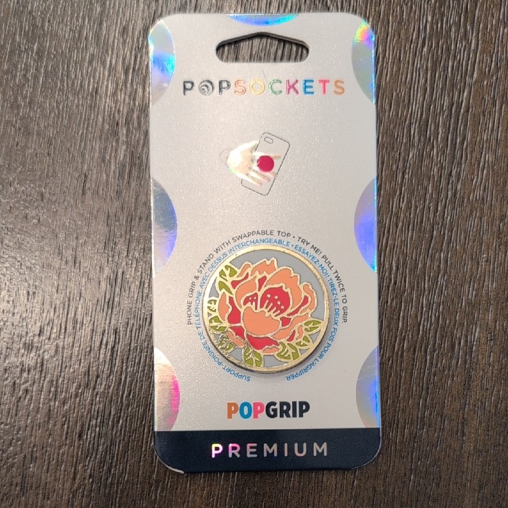 PopSockets Premium PopGrip with Floral Design